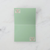 Zwanen in liefde (dank u nota Kaart) Bedankkaart (Binnen)