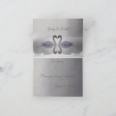 Zwanen in Liefde ~ Kaart / Uitnodiging (Binnen)