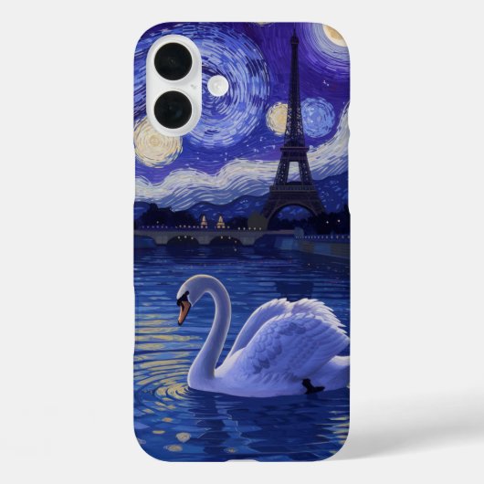 Zwanen in Parijs: Sterrenreflecties Case-Mate iPhone Case (Achterkant)