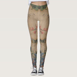 Zwanen in vlucht leggings