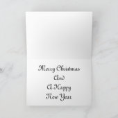 Zwanen in Vrolijke Kerstmis van de Mist Feestdagen Kaart (Binnen)