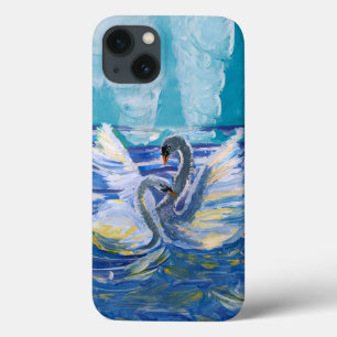 Zwanen "Kunst door kinderen" Case-Mate iPhone Case