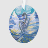 Zwanen "Kunst door kinderen" Ornament (voorkant)