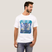 Zwanen "Kunst door kinderen" T-shirt (Voorkant volledig)
