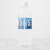 Zwanen "Kunst door kinderen" Waterfles Etiket (Achterkant)