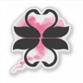 Zwanen Liefde Sticker (Voorkant)