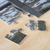 Zwanen, meer en een bank - puzzel (Zijkant)