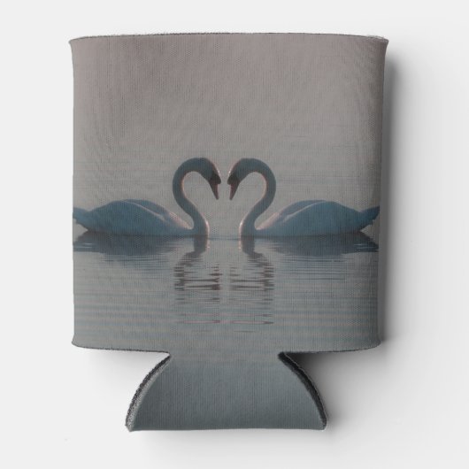 Zwanen op het meer blikjeskoeler (Voorkant)