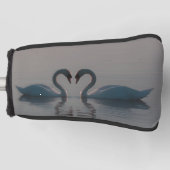 Zwanen op het meer golfheadcover (Voorkant)