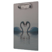 Zwanen op het meer klembord (Links)