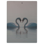 Zwanen op het meer klembord (Achterkant)