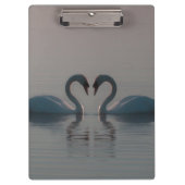 Zwanen op het meer klembord (Voorkant)