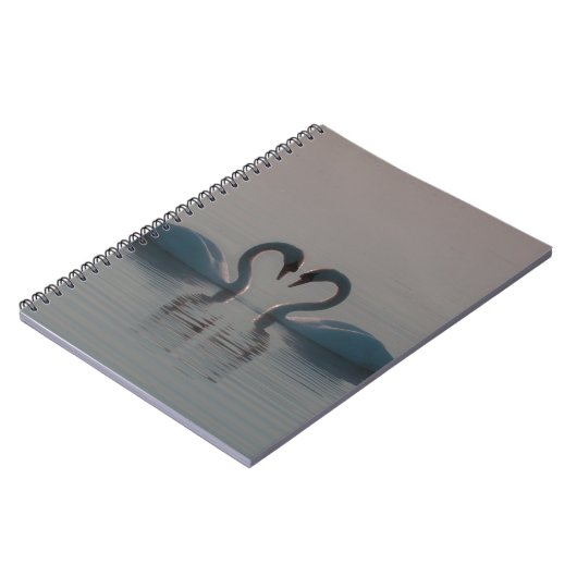 Zwanen op het meer notitieboek (Linkerzijde)