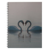 Zwanen op het meer notitieboek (Voorkant)