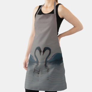 Zwanen op het meer schort