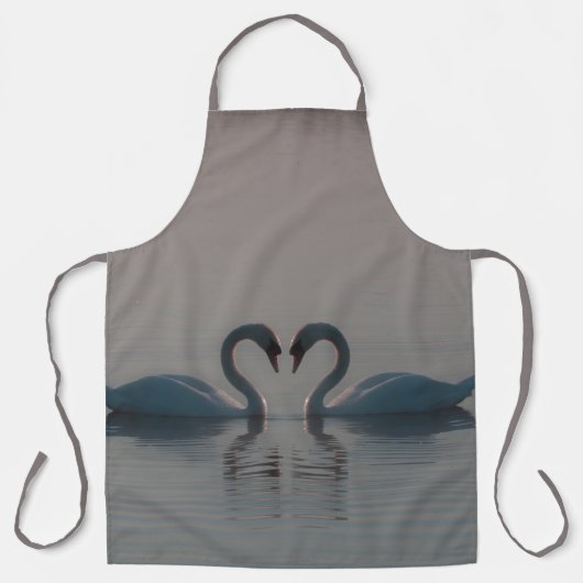 Zwanen op het meer schort (Voorkant)