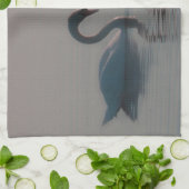 Zwanen op het meer theedoek (Gevouwen)