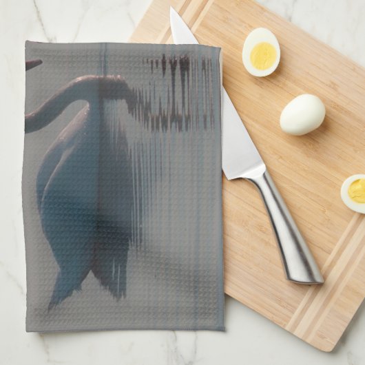 Zwanen op het meer theedoek (Quarter Fold)