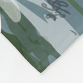 Zwanen op het water fleece deken (Hoek)