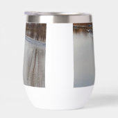 Zwanen opstijgen in vlucht Stemless Wine Tumbler (Rechts)