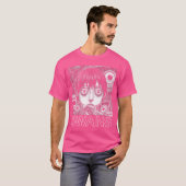 Zwanen origineel esthetisch ventilatorontwerp t-shirt (Voorkant volledig)