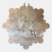 Zwanen - Papier Kaart Decoratie Stationery (Voorkant)