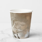 Zwanen - Papieren bekers Maat 236ml Papieren beker (Achterkant)