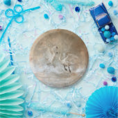 Zwanen - ronde papieren Borden Bordje (Feest)