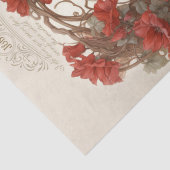 Zwanen Shabby Chic Bloemen Decoupage Tissuepapier (Detail)