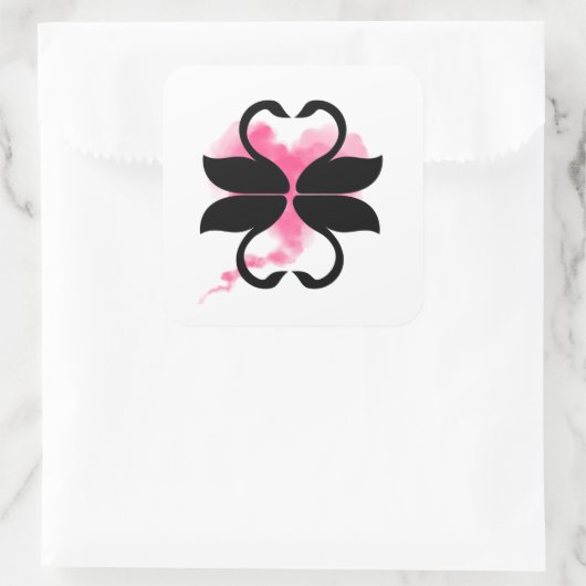 Zwanen sticker (Tas)