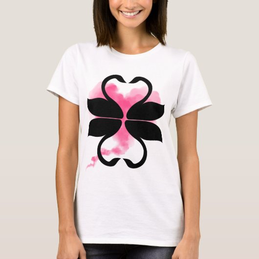 zwanen t-shirt (Voorkant)