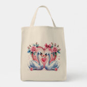 Zwanen tote bag (Achterkant)