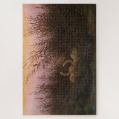 Zwanen tussen de rietjes bij zonsopgang (1832) - F Legpuzzel (Verticaal)