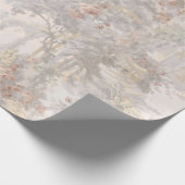  zwanen tussen ruïnes patroon cadeaupapier (Hoek)