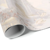  zwanen tussen ruïnes patroon cadeaupapier (Rol Hoek)