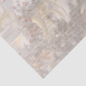 zwanen tussen ruïnes patroon tissuepapier (Detail)