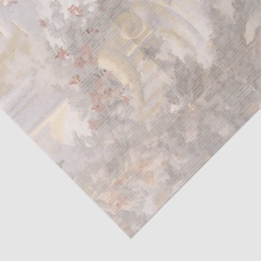  zwanen tussen ruïnes patroon tissuepapier (Detail)