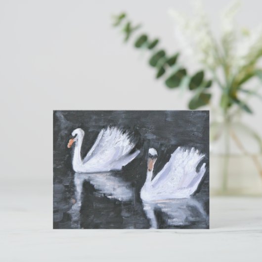 ZWANEN VAN VERSAILLES BRIEFKAART (Staand voorkant)