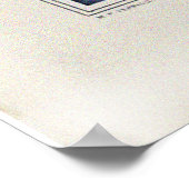 Zwanen, vlinders en pijlpunt Plant gebladerte Poster (Hoek)