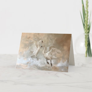 Zwanen - Vouwkaart Bedankkaart