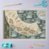 zwanen, waterlelies en libellen tissuepapier (Craft)