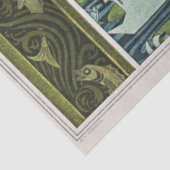 zwanen, waterlelies en libellen tissuepapier (Detail)
