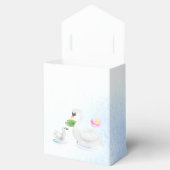Zwanen Waterverf Baby Shower Bedankdoosjes (Geopend)