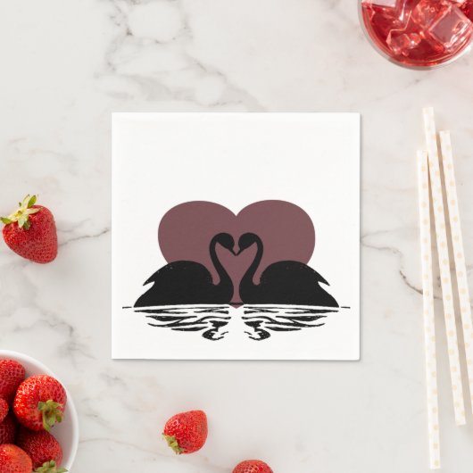 Zwanen zoenen servet (Insitu)