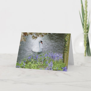 Zwanenbos en Blossom Blank Note Kaart
