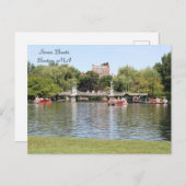Zwanenboten, Boston, MA, fotografie Briefkaart (Voorkant / Achterkant)