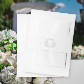 zwanenbruiloft uitnodigingen wikkel