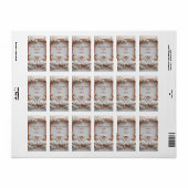 💍 Zwanenhart Trouwdecoratie Met Bloemframe 💍 Etiket (Full Sheet)