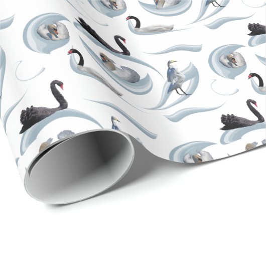 Zwanenkoorts Inpakpapier (kies kleur) (Rol Hoek)