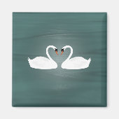 zwanenmagneet magneet (Voorkant)